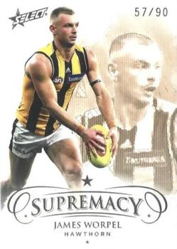2021 Select AFL Supremacy - Gold #60 James Worpel Front